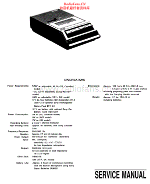 Sony-TCM757-tape-sm 维修电路原理图.pdf