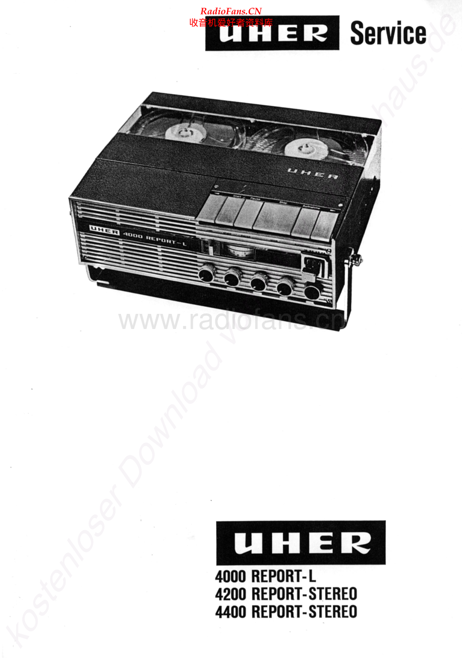 Uher-4400ReportStereo-tape-sm 维修电路原理图.pdf_第1页
