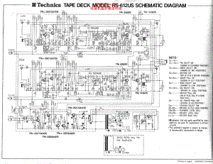 Technics-RS612US-tape-sch 维修电路原理图.pdf