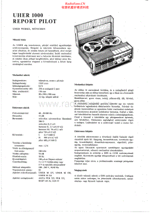 Uher-1000ReportPilot-tape-sch 维修电路原理图.pdf
