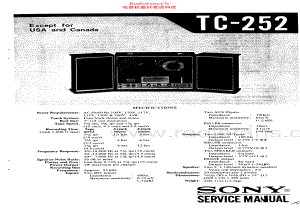 Sony-TC252-tape-sm 维修电路原理图.pdf