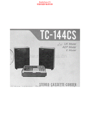 Sony-TC144-tape-sm 维修电路原理图.pdf