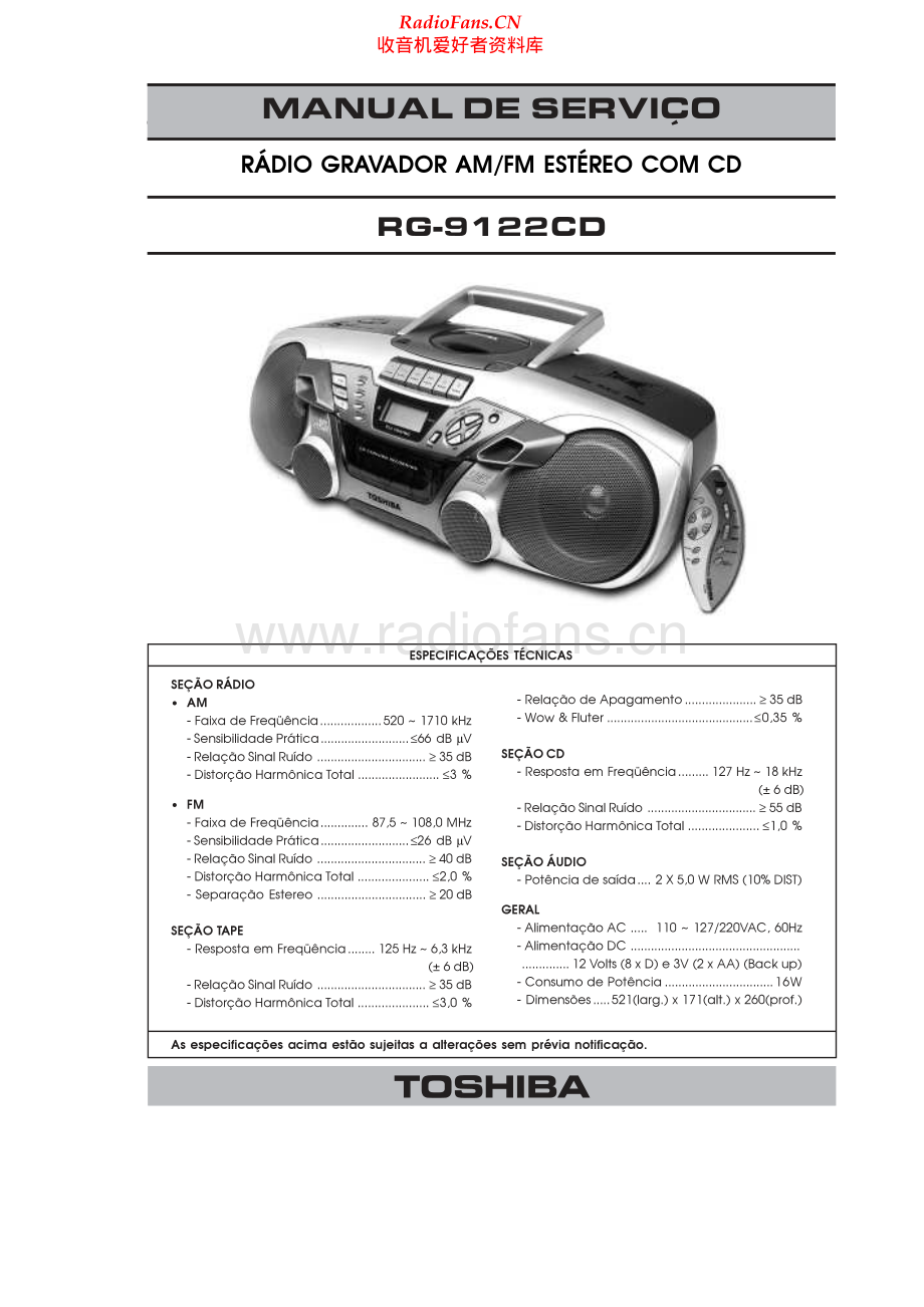 Toshiba-RG9122CD-cs-sm-br 维修电路原理图.pdf_第1页