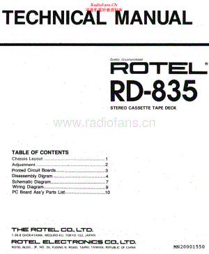 Rotel-RD835-tape-sm 维修电路原理图.pdf