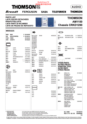 Thomson-AM1150-cs-sch 维修电路原理图.pdf