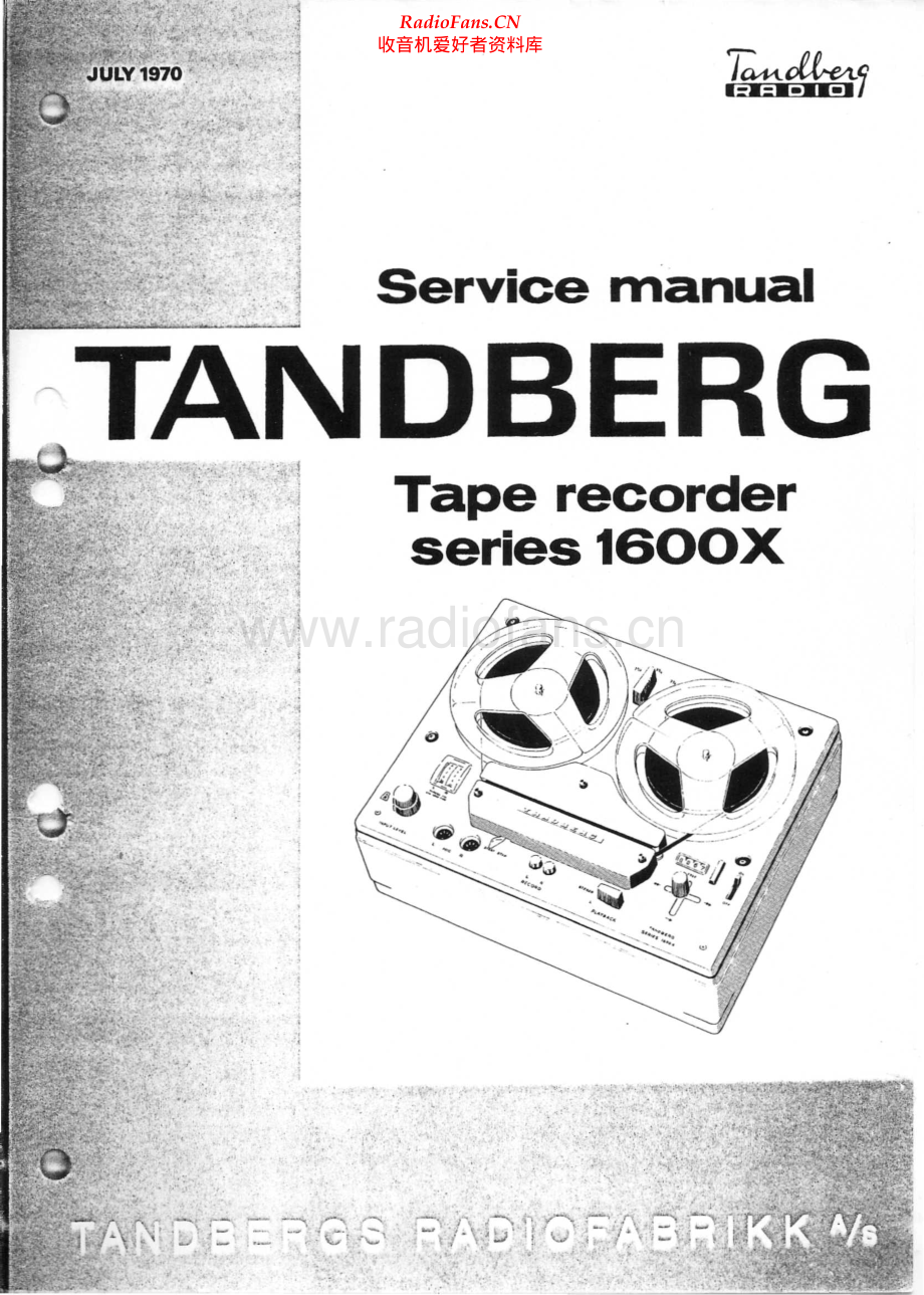Tandberg-1600X-tape-sm 维修电路原理图.pdf_第1页