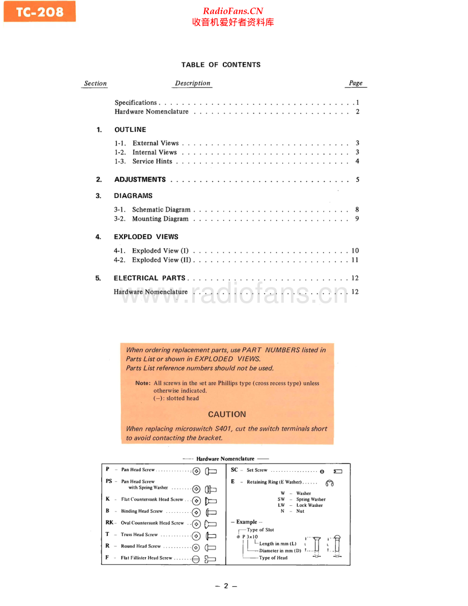 Sony-TC208-tape-sm 维修电路原理图.pdf_第2页