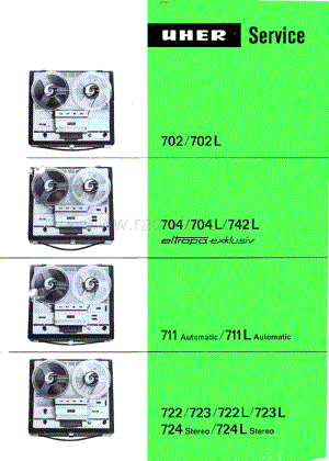 Uher-724LStereo-tape-sm 维修电路原理图.pdf