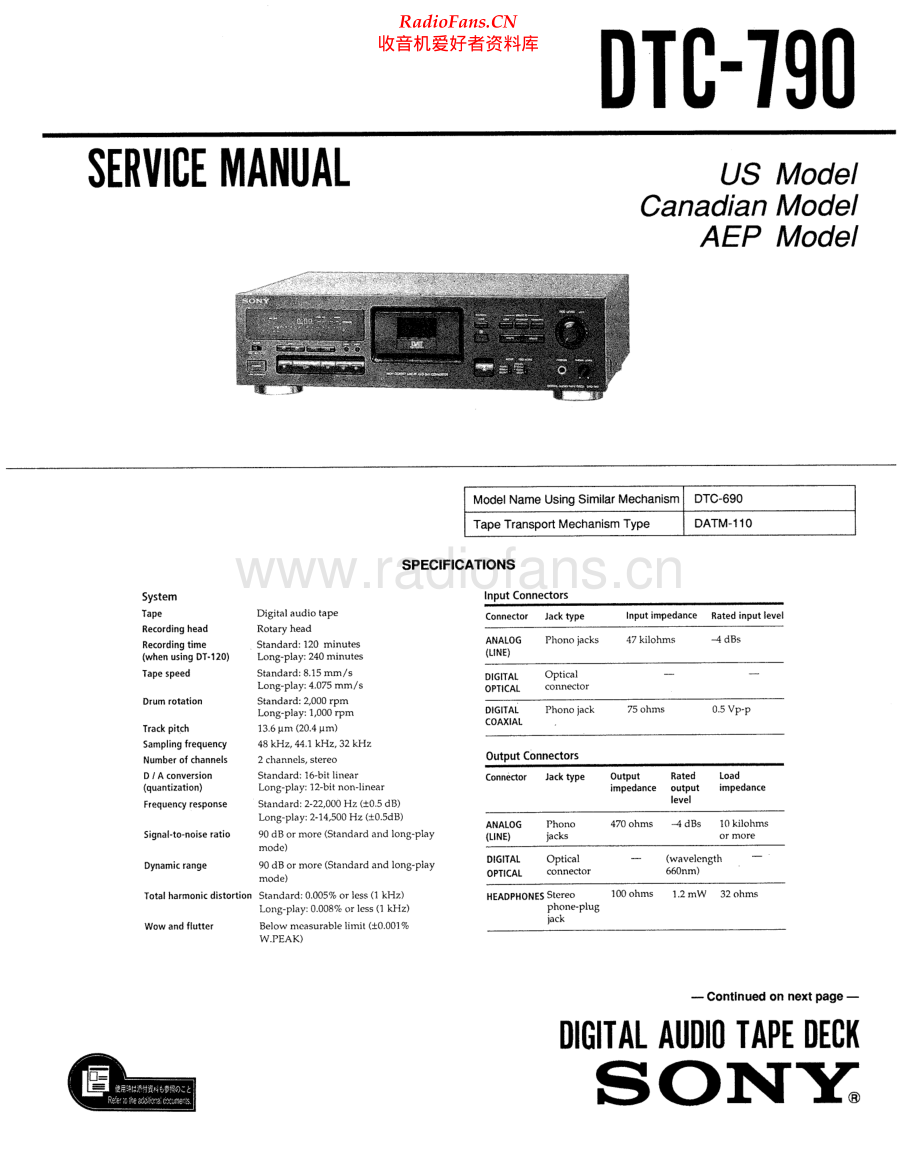 Sony-DTC790-tape-sm 维修电路原理图.pdf_第1页