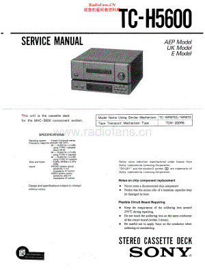 Sony-TCH5600-tape-sm 维修电路原理图.pdf