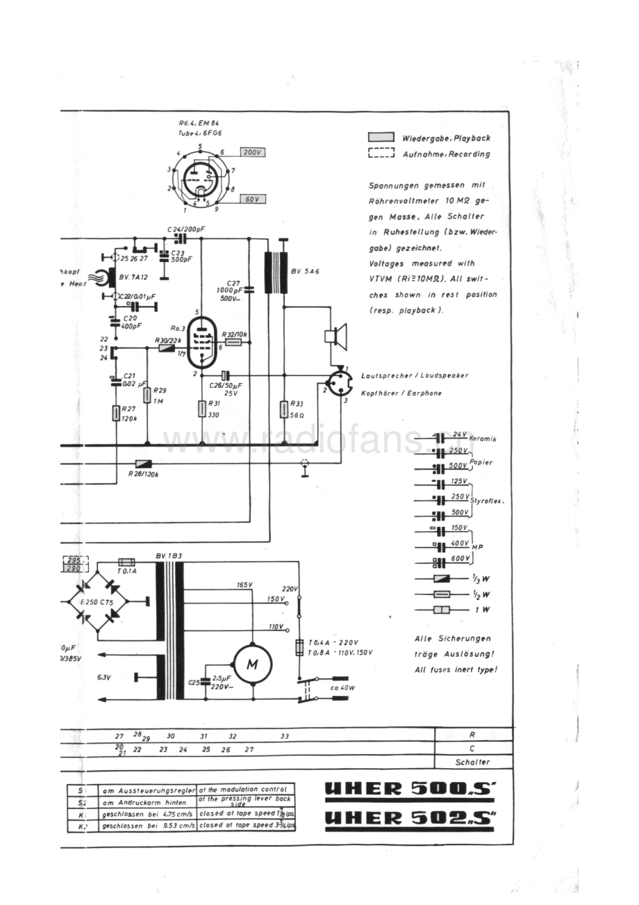 Uher-500S-tape-sch 维修电路原理图.pdf_第3页