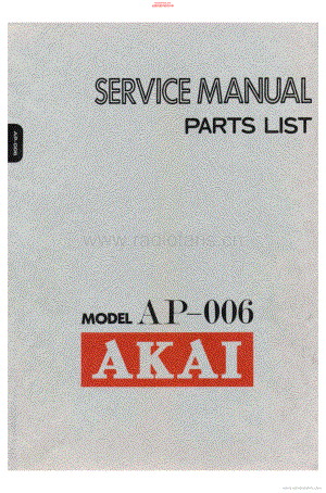 Akai-AP006-tt-sm维修电路原理图.pdf