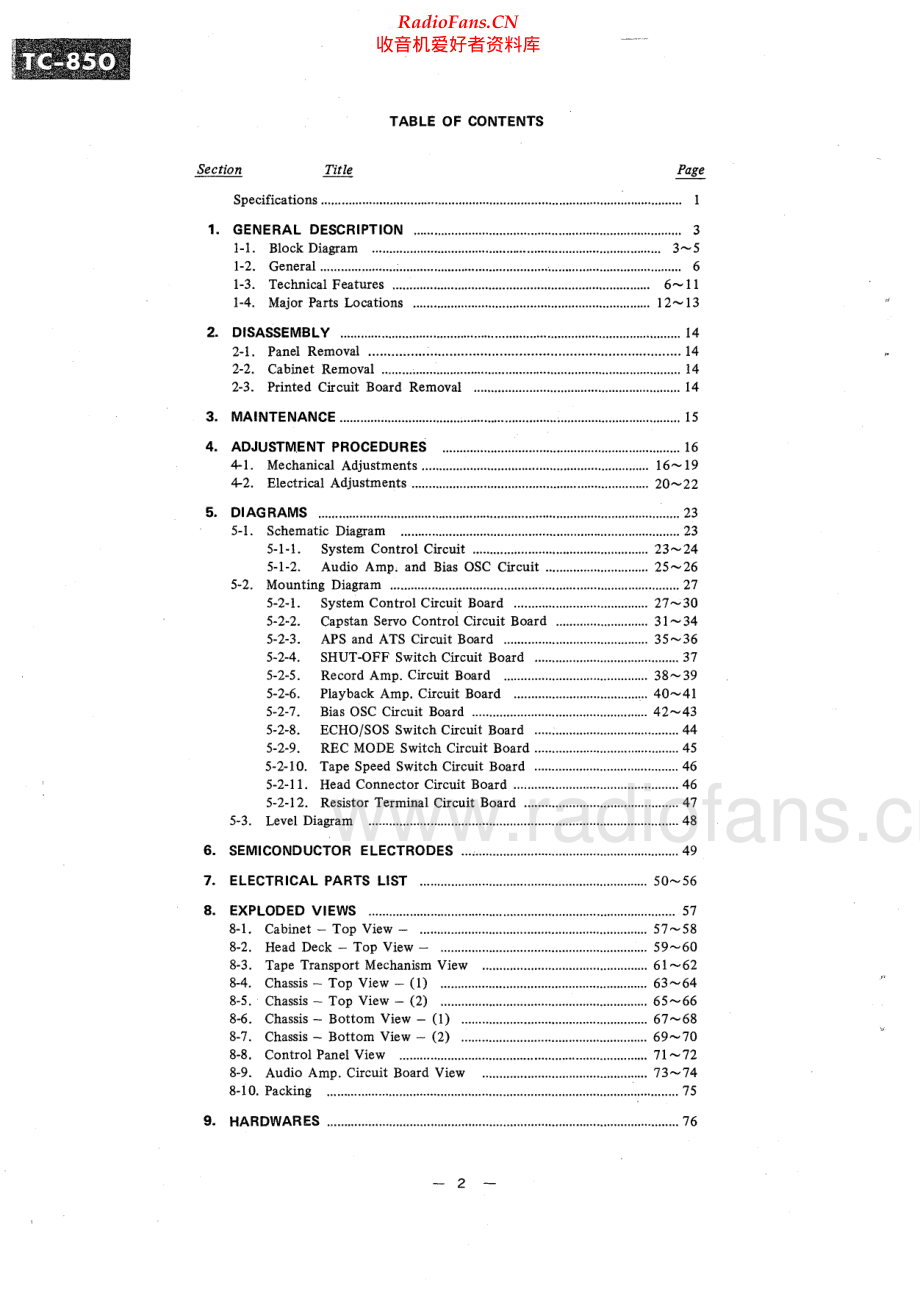 Sony-TC850-tape-sm 维修电路原理图.pdf_第2页