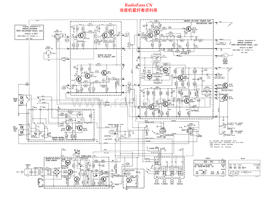 Tandberg-Model13-tape-sch 维修电路原理图.pdf_第1页