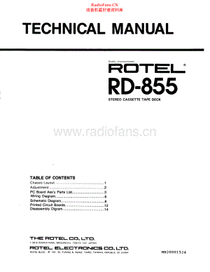 Rotel-RD855-tape-sm 维修电路原理图.pdf