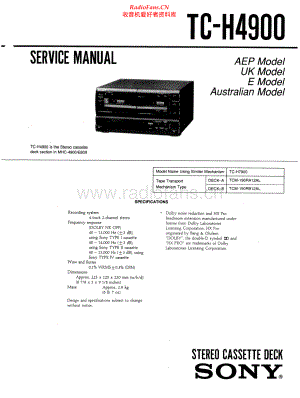 Sony-TCH4900-tape-sm 维修电路原理图.pdf