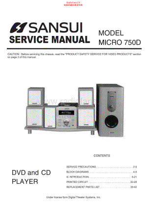 Sansui-Micro750D-cs-sm 维修电路原理图.pdf