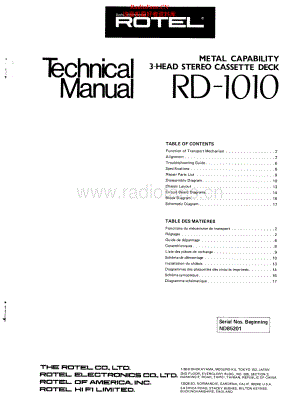 Rotel-RD1010-tape-sm 维修电路原理图.pdf