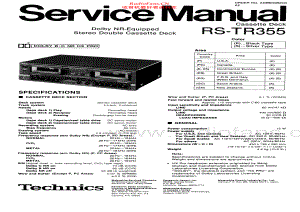 Technics-RSTR355-tape-sm 维修电路原理图.pdf