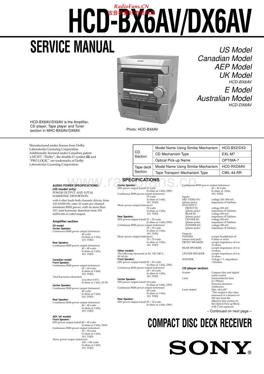 Sony-HCDDX6AV-cs-sm 维修电路原理图.pdf_第1页