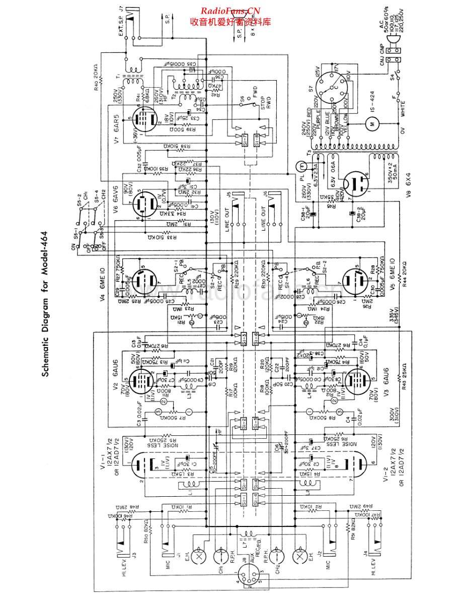 Sony-464-tape-sm 维修电路原理图.pdf_第1页