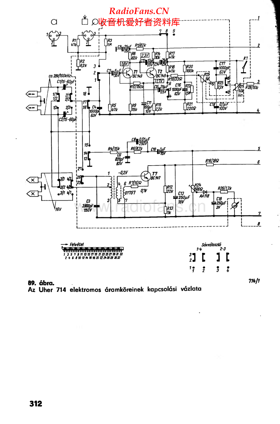 Uher-714-tape-sch 维修电路原理图.pdf_第1页