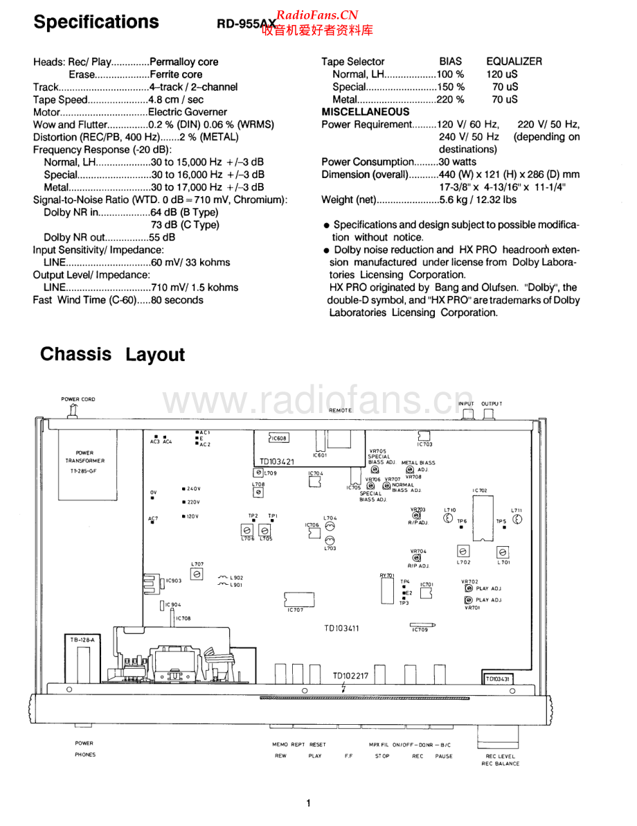 Rotel-RD955AX-tape-sm 维修电路原理图.pdf_第2页
