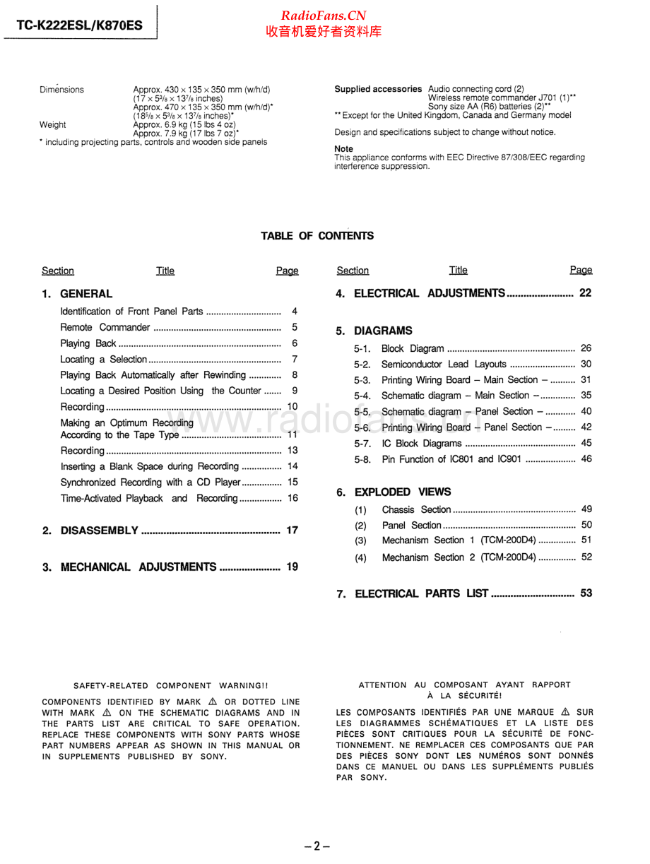 Sony-TCK870ES-tape-sm 维修电路原理图.pdf_第2页