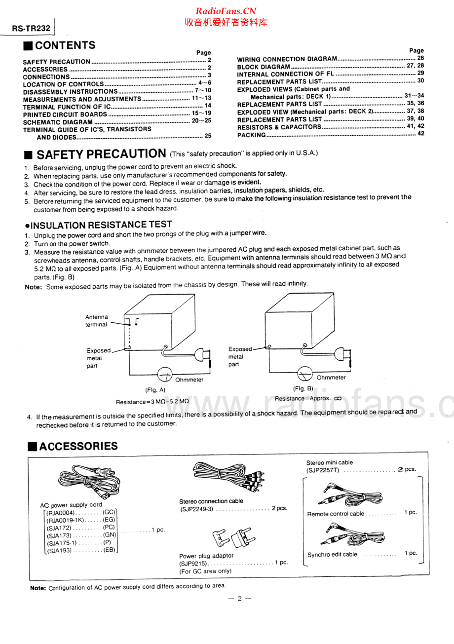 Technics-RSTR232-tape-sm 维修电路原理图.pdf_第2页