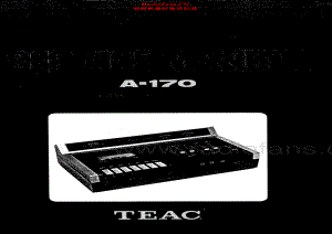 Teac-A170-tape-sm 维修电路原理图.pdf