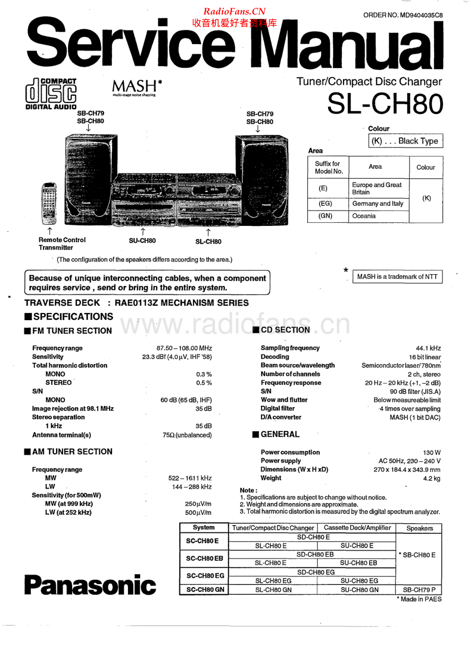 Technics-SLCH80-cs-sm 维修电路原理图.pdf_第1页