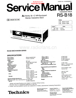Technics-RSB18-tape-sm 维修电路原理图.pdf