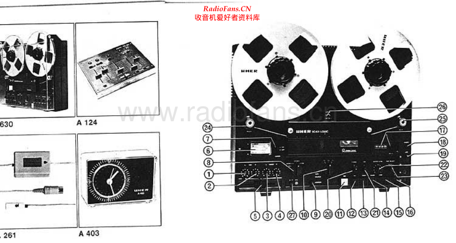 Uher-SG631Logic-tape-sch 维修电路原理图.pdf_第1页
