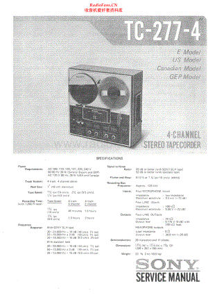 Sony-TC277_4-tape-sm 维修电路原理图.pdf