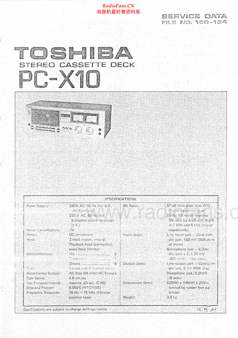 Toshiba-PCX10-tape-sm 维修电路原理图.pdf_第1页