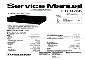 Technics-RSB755-tape-sm 维修电路原理图.pdf