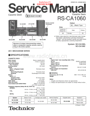 Technics-RSCA1060-tape-sm 维修电路原理图.pdf