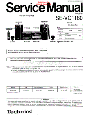 Technics-SEVC1180-cs-sm 维修电路原理图.pdf