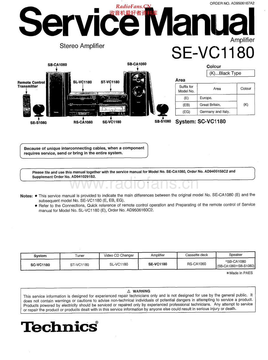 Technics-SEVC1180-cs-sm 维修电路原理图.pdf_第1页