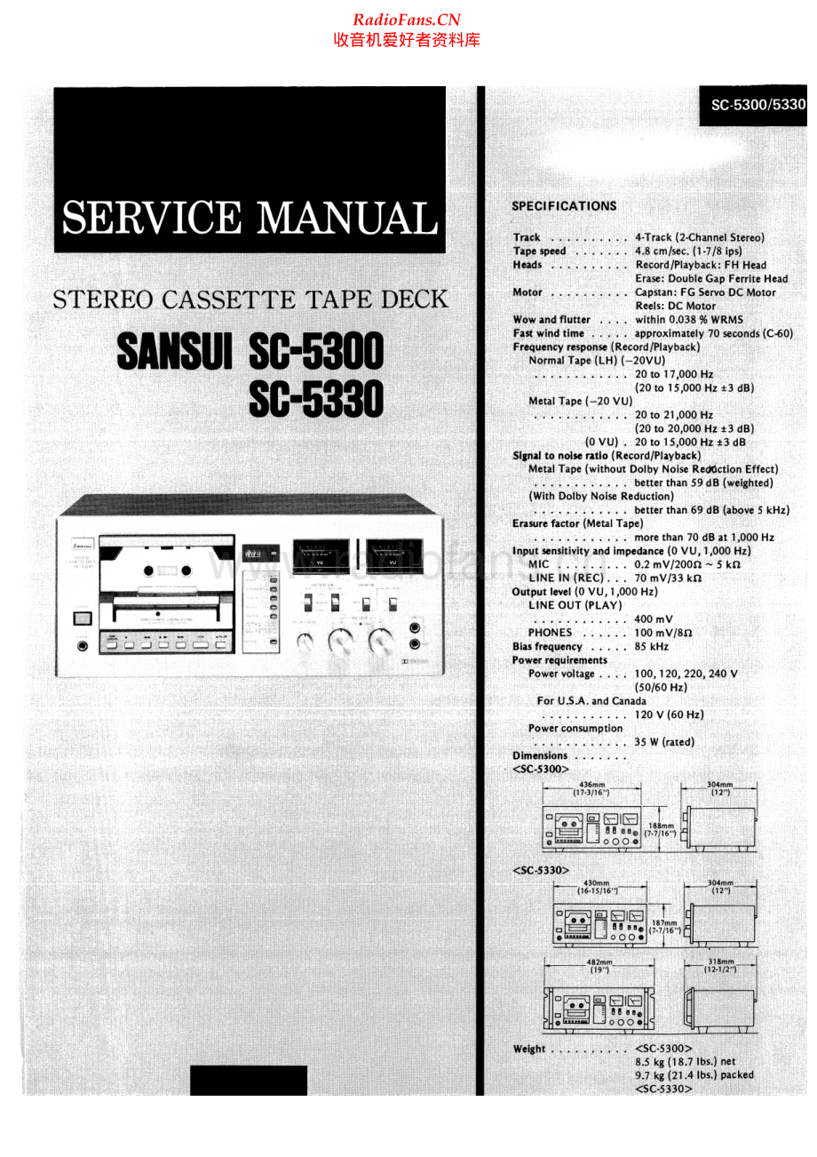 Sansui-SC5300-tape-sm 维修电路原理图.pdf_第1页