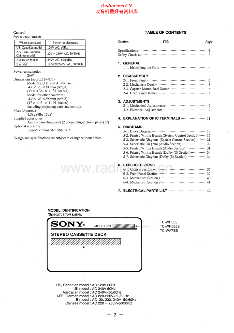 Sony-TCWR565-tape-sm 维修电路原理图.pdf_第2页