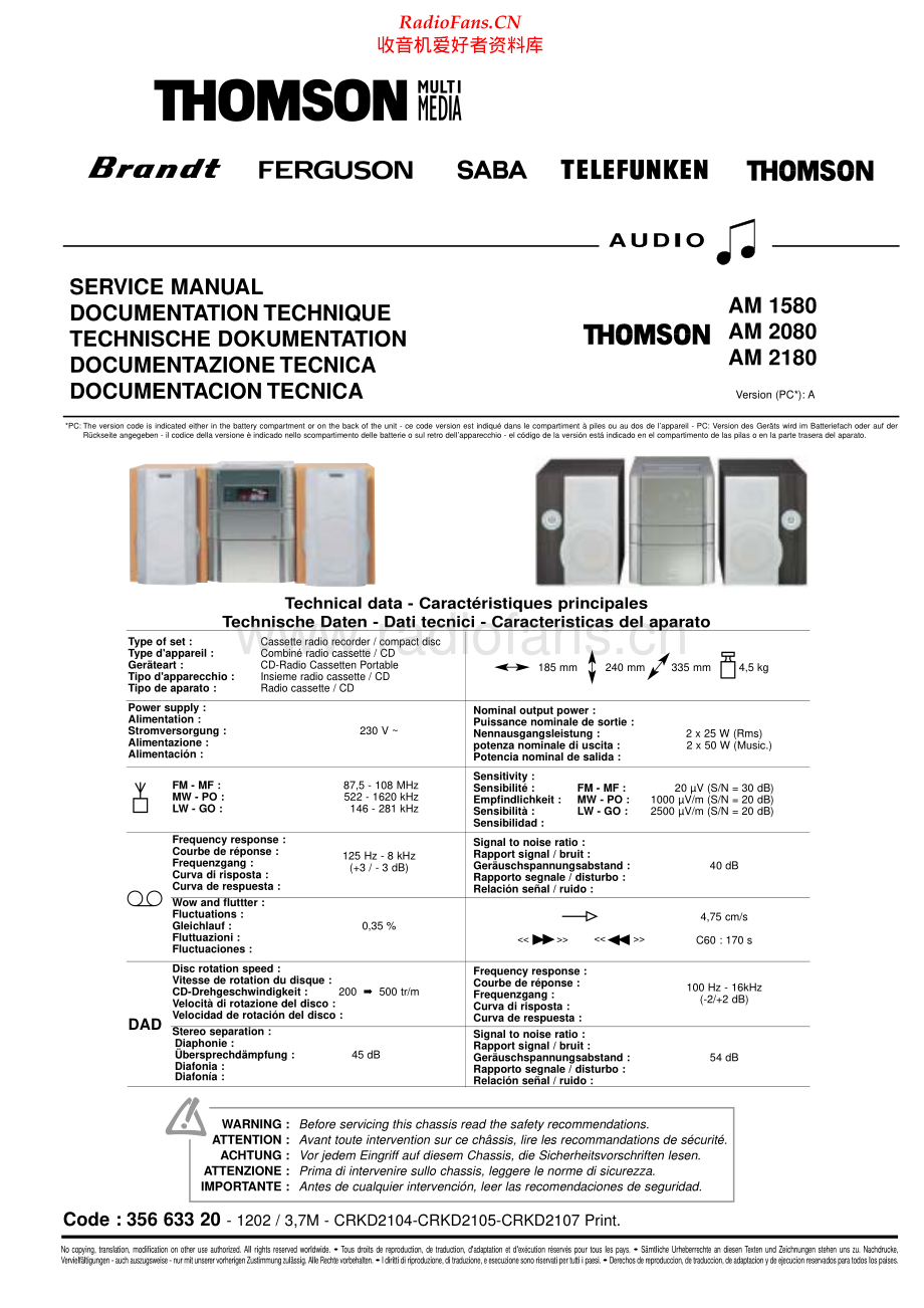Thomson-AM1580-cs-sm 维修电路原理图.pdf_第1页