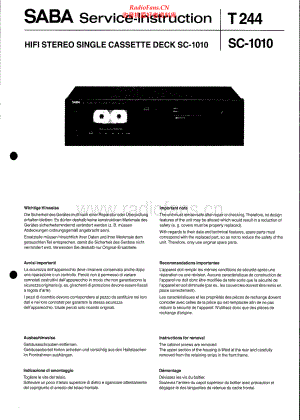 Saba-SC1010-tape-sm 维修电路原理图.pdf
