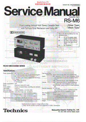 Technics-RSM6-tape-sm 维修电路原理图.pdf