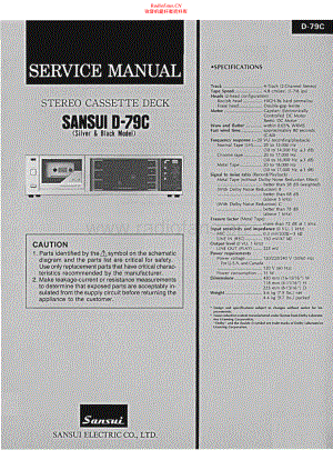 Sansui-D79C-tape-sm 维修电路原理图.pdf