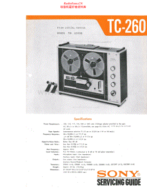 Sony-TC260-tape-sm 维修电路原理图.pdf