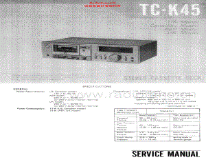 Sony-TCK45-tape-sm 维修电路原理图.pdf