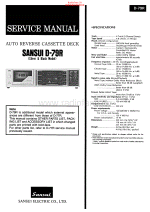 Sansui-D79R-tape-sm 维修电路原理图.pdf