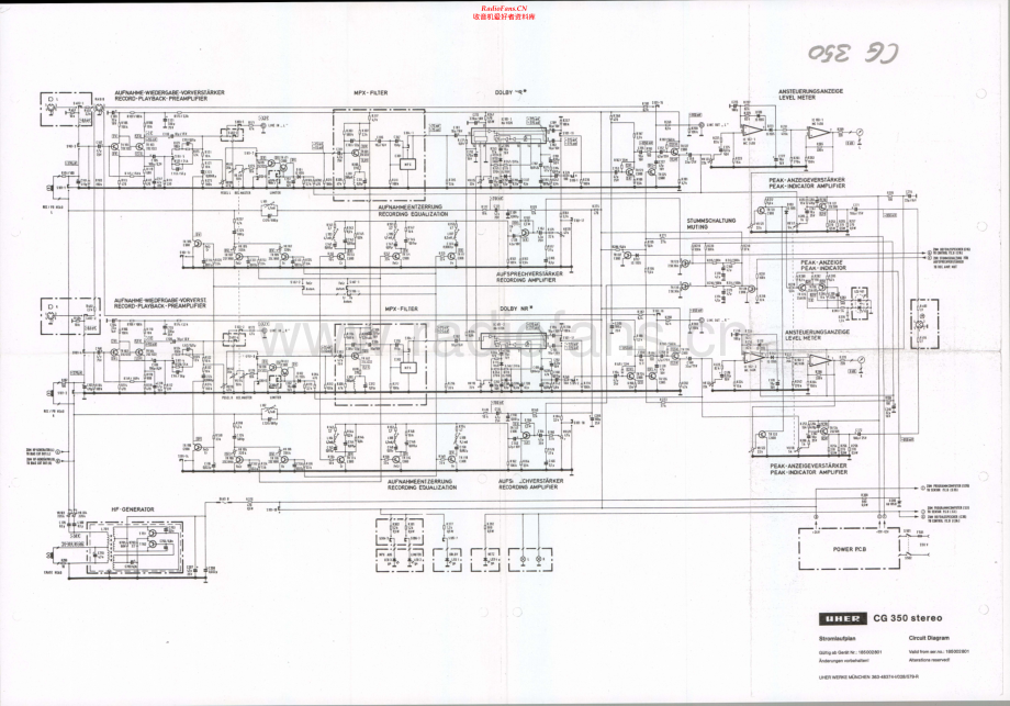 Uher-CG350Stereo-tape-sch 维修电路原理图.pdf_第2页