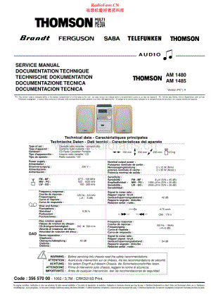 Thomson-AM1480-cs-sch 维修电路原理图.pdf